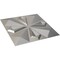 Ekena Millwork 19 5/8in. W x 19 5/8in. H Nikki EnduraWall Decorative 3D Wall Panel Covers 2.67 Sq. Ft. WP20X20NKCST - alternate 5